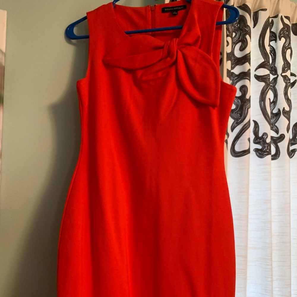 Banana republic Orange shift dress size 2